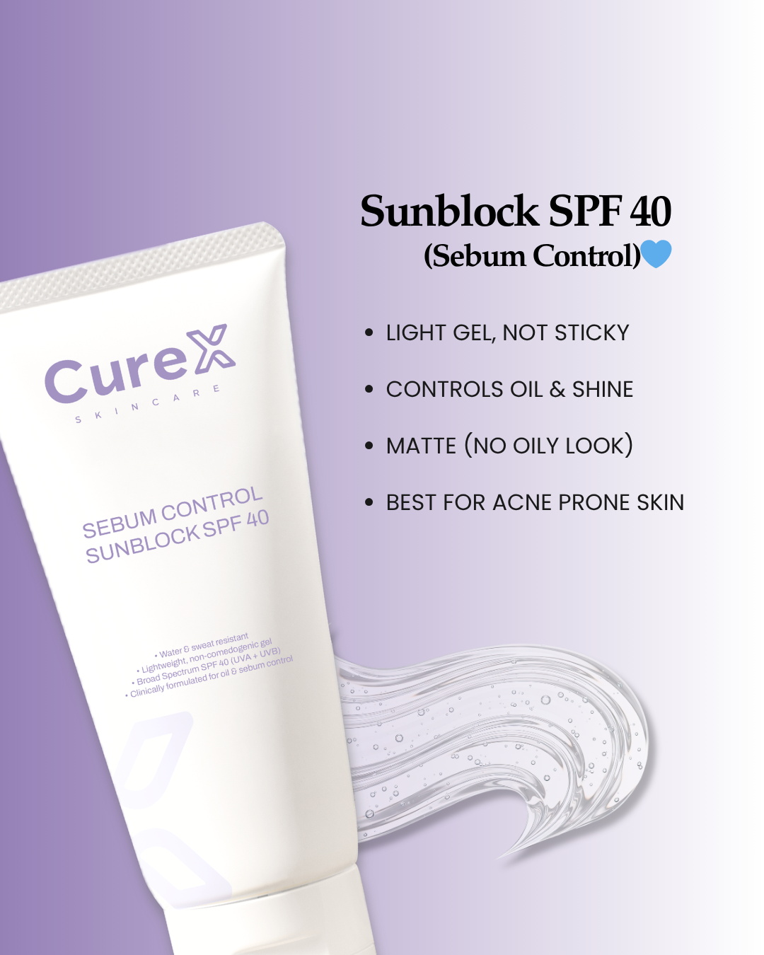 SEBUM CONTROL SUNBLOCK SPF 40 -30ml