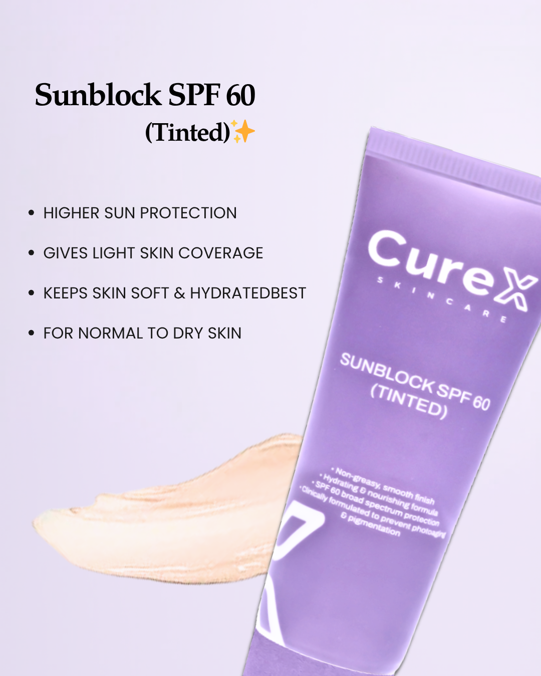 SUNBLOCK SPF 60  (TINTED) -40ml
